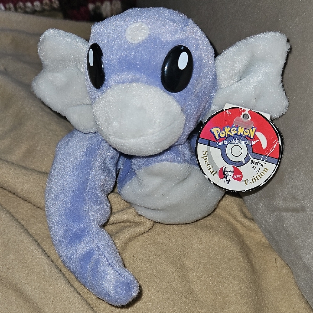 Pokemon Dratini Blue and White Plush